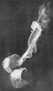 Ectoplasm exiting mouth